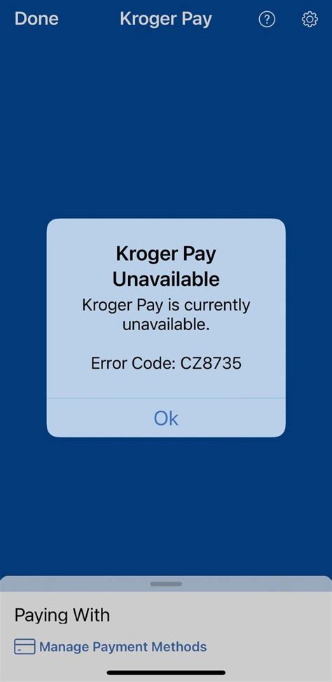 The card expired or has. . Kroger app error code acd9531